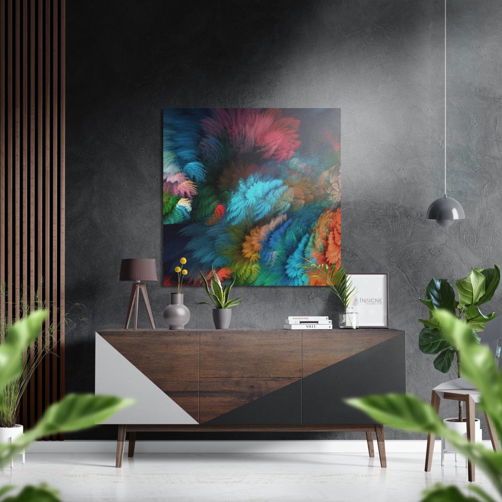 Variegated Brushed Aluminium Dibond Wall Art