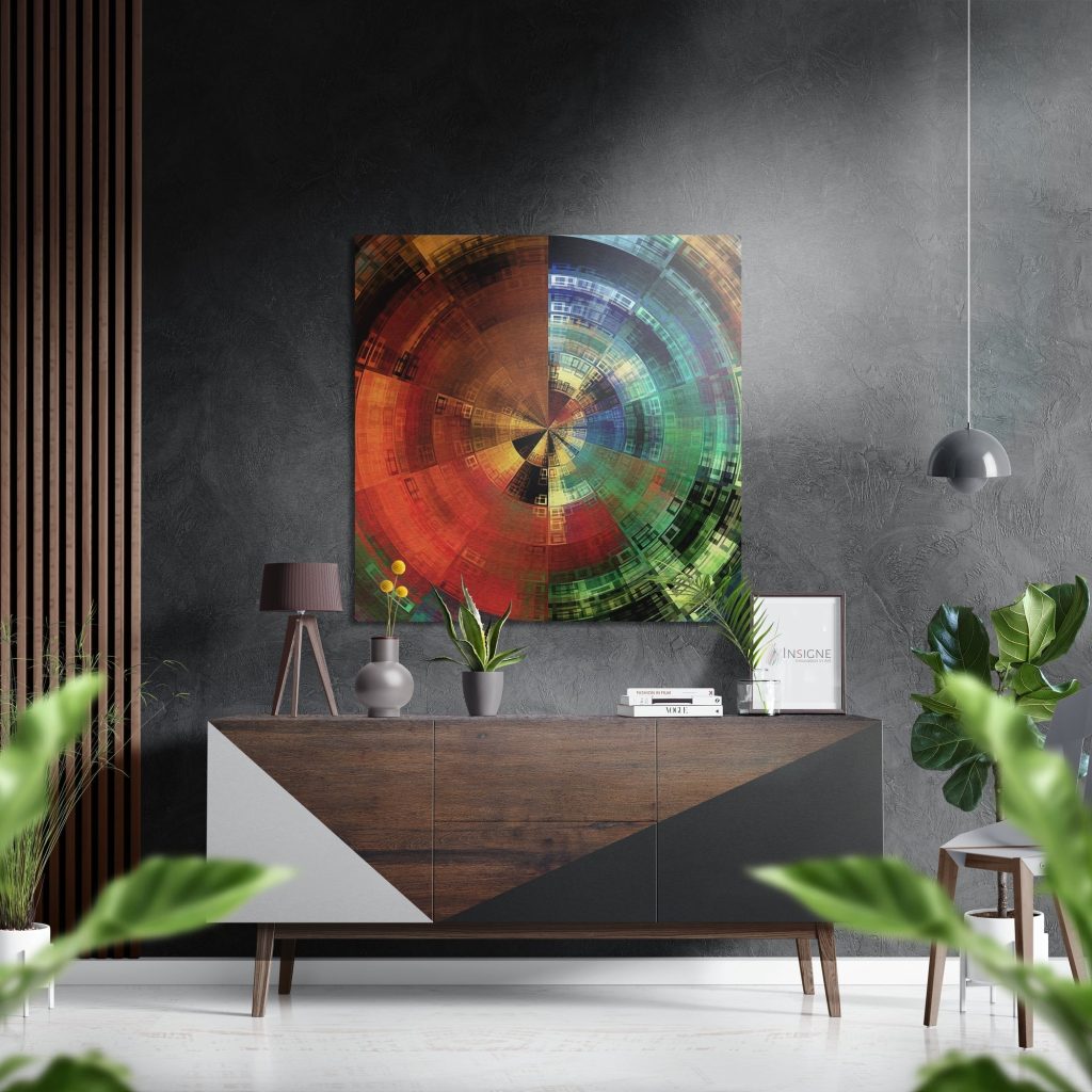 Spin Brushed Aluminium Dibond Wall Art