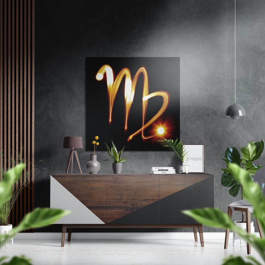 Virgo Brushed Aluminium Dibond Wall Art
