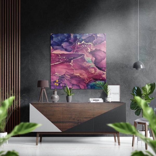 Marmoreal Brushed Aluminium Dibond Wall Art | Bed Sava