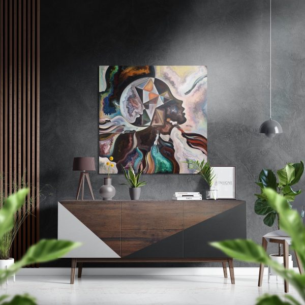 Childish Thoughts Brushed Aluminium Dibond Wall Art | Bed Sava