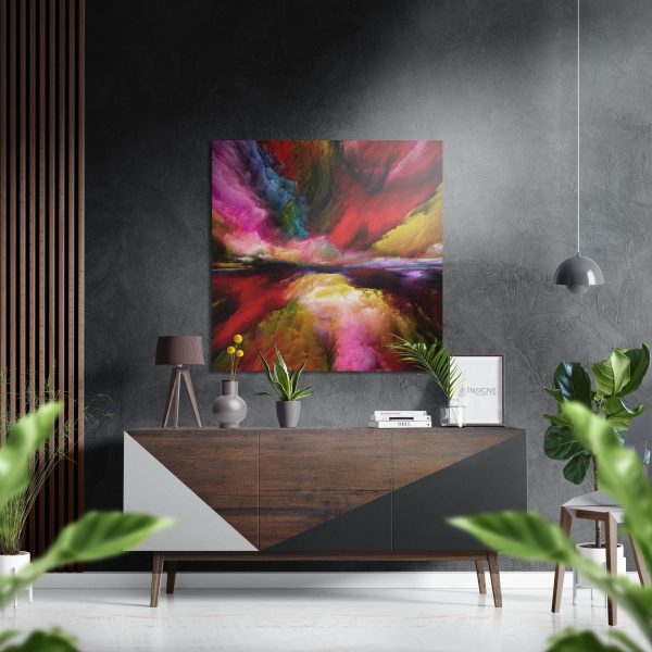 Color Clouds Brushed Aluminium Dibond Wall Art | Bed Sava