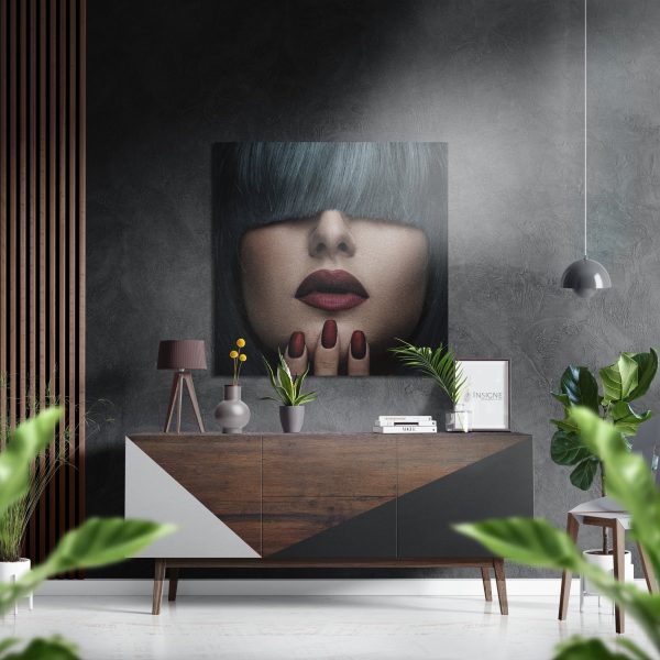 Bangs Brushed Aluminium Dibond Wall Art | Bed Sava