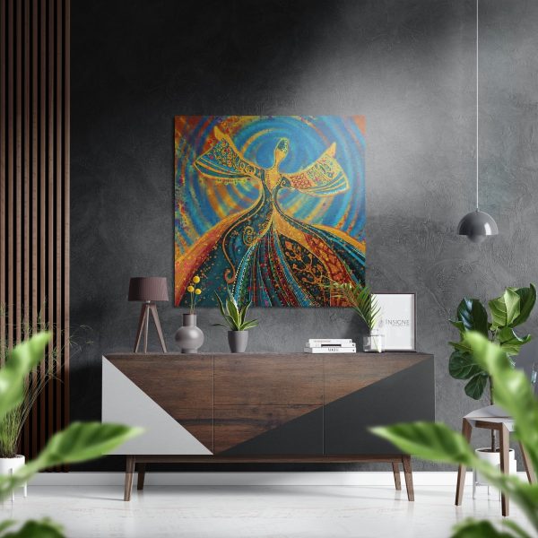Dervish Brushed Aluminium Dibond Wall Art | Bed Sava