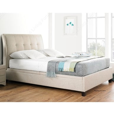 Kaydian Accent Ottoman Bed double 4'6ft 135x190 cm marbella grey