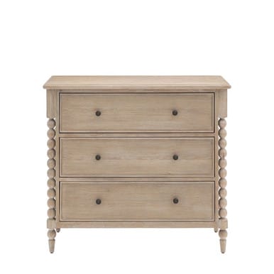 Gallery Direct Artisan Natural Oak 3 Drawer Chest 1020x450x900