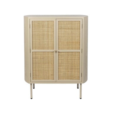 Light Rattan Japandi Cabinet - Bergen