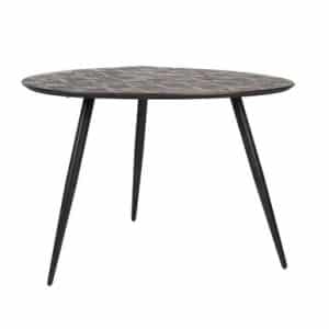 Recycled Teak Round Dining Table  Bern | Bed Sava