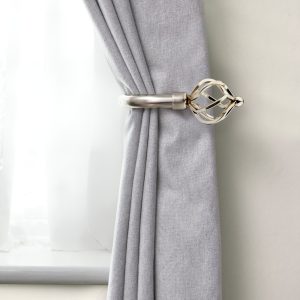 Bird Cage  Pair of Holdback Tiebacks with End Finials | Bed Sava