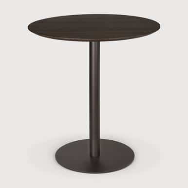 Ethnicraft Blend Brown Oak & Bronze Dining Table