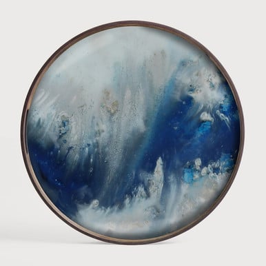 Ethnicraft Blue Mist Tray 48cm