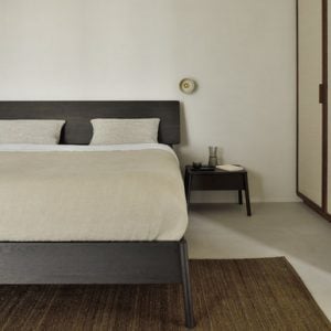 Ethnicraft Scandi Oak Bed Air Brown euro king 160x200cm add slatted baseyes please | Bed Sava