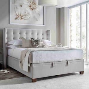 Kaydian Brunton Ottoman Bed king 5ft 150×200 cm fabricleather optionmaskat clay | Bed Sava