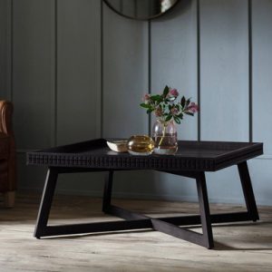 Gallery Direct BOHO Boutique Coffee Table Black Wood | Bed Sava