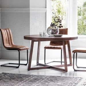 Gallery Direct BOHO Retreat Dining Table Dark Wood | Bed Sava