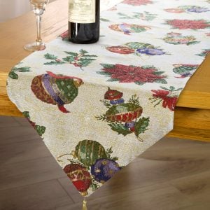 Christmas Tapestry  Table Runner | Bed Sava