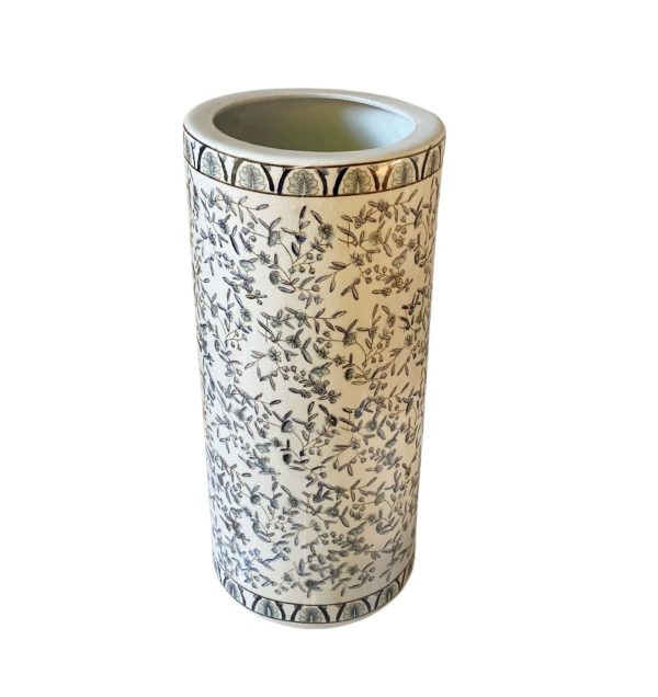 Blue And White Ditsy Print Umbrella Stand | Bed Sava