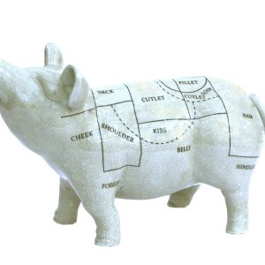 Ceramic Pig Ornament 32cm | Bed Sava