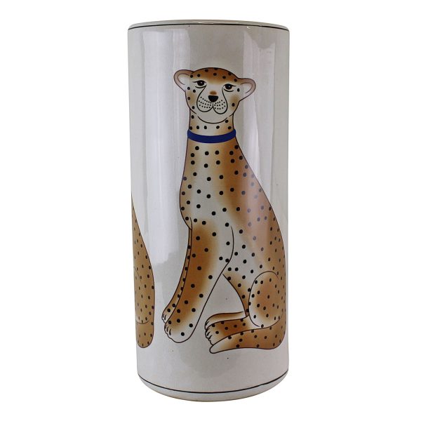 Ceramic Umbrella Stand Leopard Design | Bed Sava