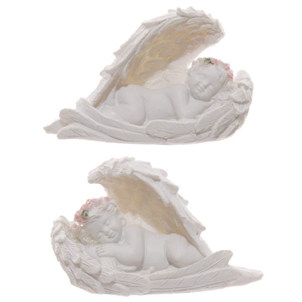 Decorative Rose Cherub Sleeping Figurine | Bed Sava