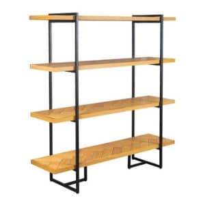 Light Wood Open Shelving Unit 140 cm  Class | Bed Sava