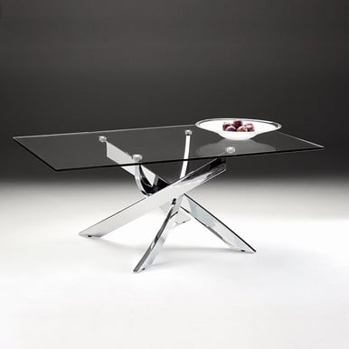 Entwined Glass Rectangular Coffee Table