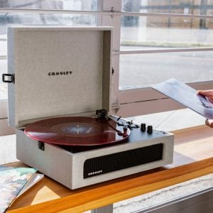 Crosley Voyager Portable Turntable Grey | Bed Sava