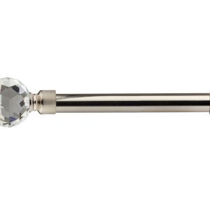 Crystal  Extendable Curtain Pole with pair of end finials | Bed Sava