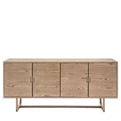Gallery Direct Craft Smoked Oak 4 Door Sideboard 1700x450x750