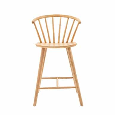 Gallery Direct Craft Natural Oak Barstool Natural 530x520x950