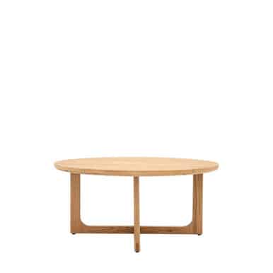 Gallery Direct Craft Natural Oak Round Coffee Table 900x900x400