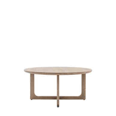 Gallery Direct Craft Smoked Oak Round Coffee Table 900x900x400