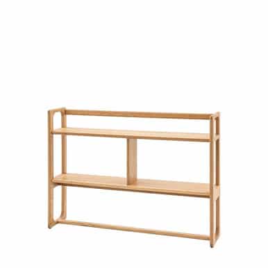 Gallery Direct Craft Natural Oak Open Display 1400x310x975