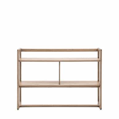 Gallery Direct Craft Smoked Oak Open Display 1400x310x975
