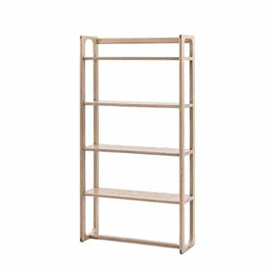 Gallery Direct Craft Smoked Oak Open Display 900x310x1700