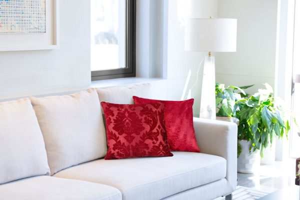 Damask  Luxury Chenille Jacquard Cushion Cover | Bed Sava