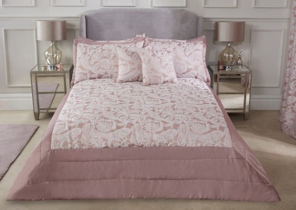 Duchess  Embellished Jacquard Quilted Bedspread Set | Bed Sava