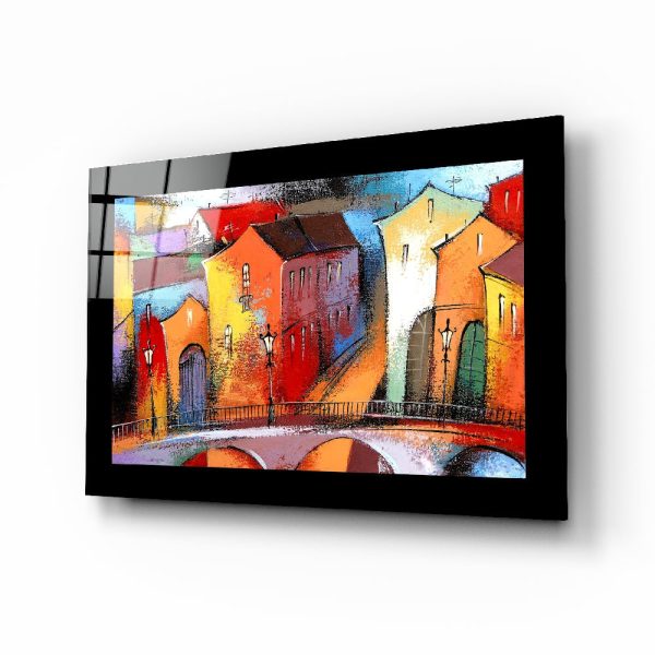 City Landscape Glass Wall Art | Bed Sava