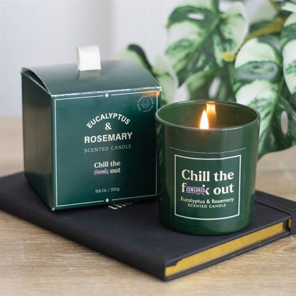 Sweary Chill Out Eucalyptus  Rosemary Candle | Bed Sava