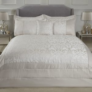 Eden  Embellished Jacquard Quilted Bedspread Set | Bed Sava