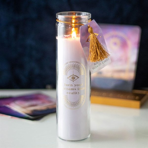 Blackberry Tube Candle with Amethyst Crystals | Bed Sava