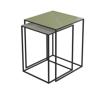 Knightsbridge Conran Square Nesting Side Tables - Green