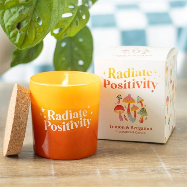 Radiate Positivity Lemon  Bergamot Candle | Bed Sava