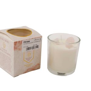 Glass Candlepot Rosequartz 7×75cm | Bed Sava
