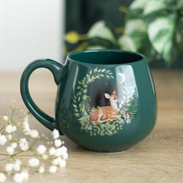 Green Fawn Rounded Mug | Bed Sava