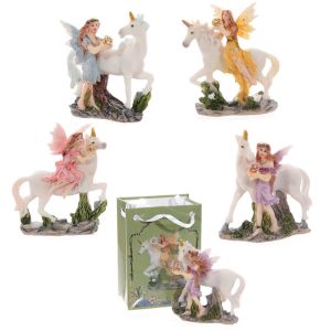 Glitter Flower Fairy Figurine in a Mini Gift Bag | Bed Sava