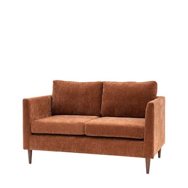 Gallery Direct Gateford Rust Fabric 2‐Seater Sofa – Modern