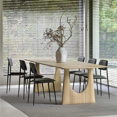 Ethnicraft Geometric Oak Dining Table large 250 x 100 x 76 cm