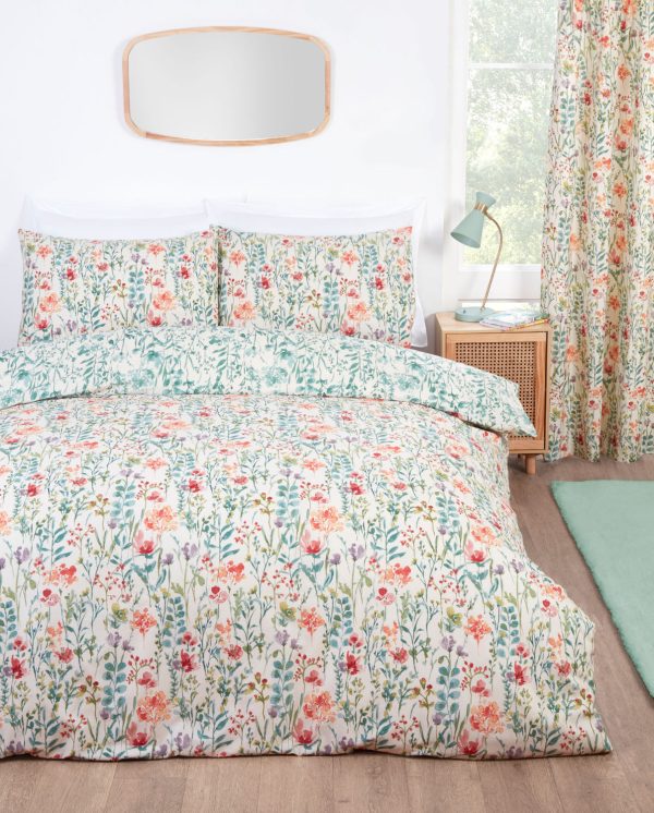 Amaryllis Floral Multi Reversible Duvet Set | Bed Sava
