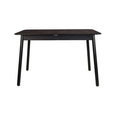 Black Oak & Ash Extending Dining Table 120/162 cm - Glimps
